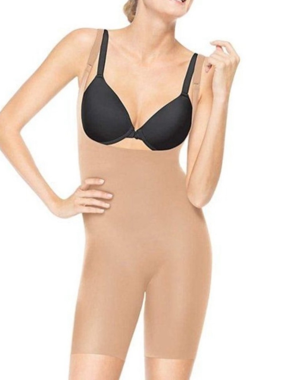 Spanx Assets Red Hot Label Open
Bust Mid Thigh Bodysuit Size M